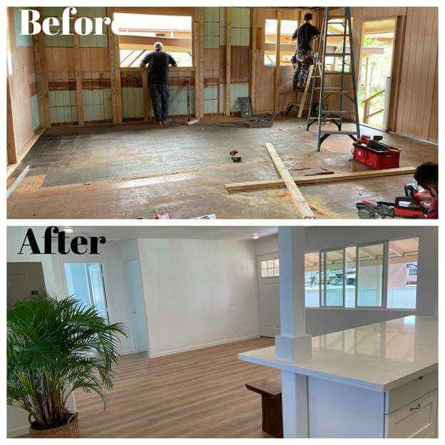interior home remodel oahu project